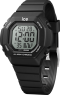 Ice-Watch Psifiako Roloi Xronogafos Batarias me Mavro Kaoutsouk Louraki