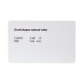 Oval shape natural ruby 0.48ct size: 6x4mm