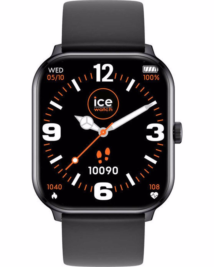 Roloi ICE Smart me Mavro Louraki Silikonis 021409